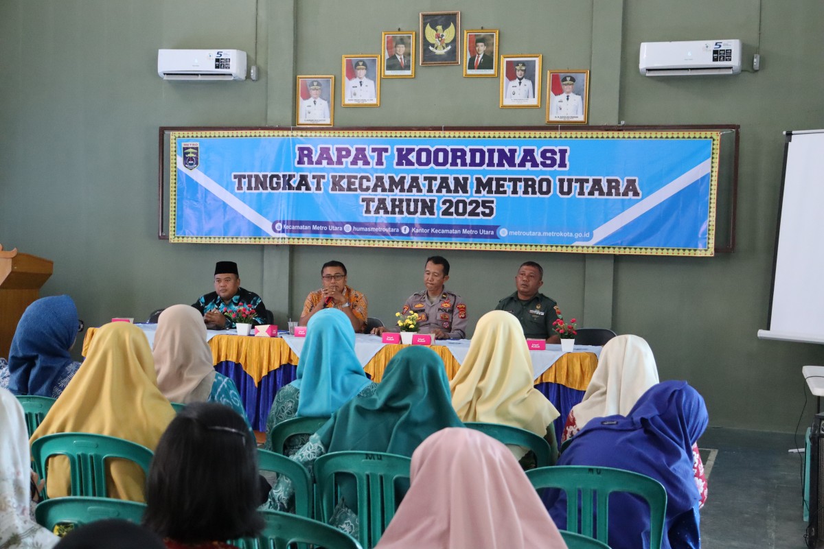 Rapat Koordinasi Tingkat Kecamatan Metro Utara Tahun 2025